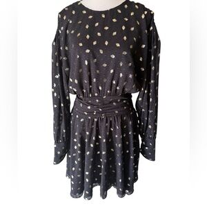 MISA Los Angeles Davie Dress Black Shimmer Dress